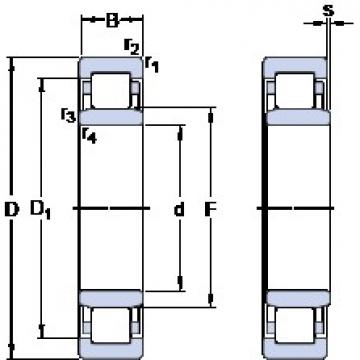 40 mm x 90 mm x 23 mm  40 mm x 90 mm x 23 mm  SKF NU 308 ECJ thrust ball bearings