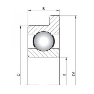 2,5 mm x 8 mm x 2,8 mm  2,5 mm x 8 mm x 2,8 mm  ISO FL60/2,5 deep groove ball bearings